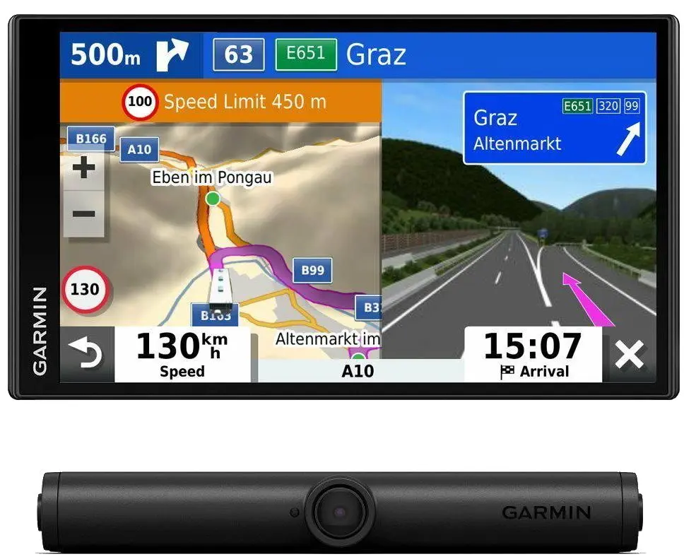 GPS Navigator Garmin Camper 780 EU MT-D with BC40 (Black)