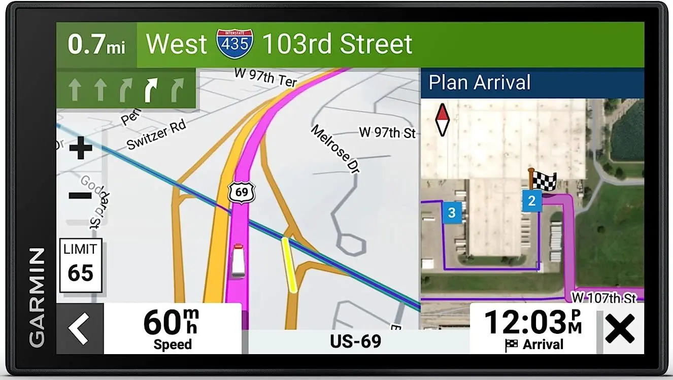 GPS Navigator Garmin dezl LGV610 (Black)