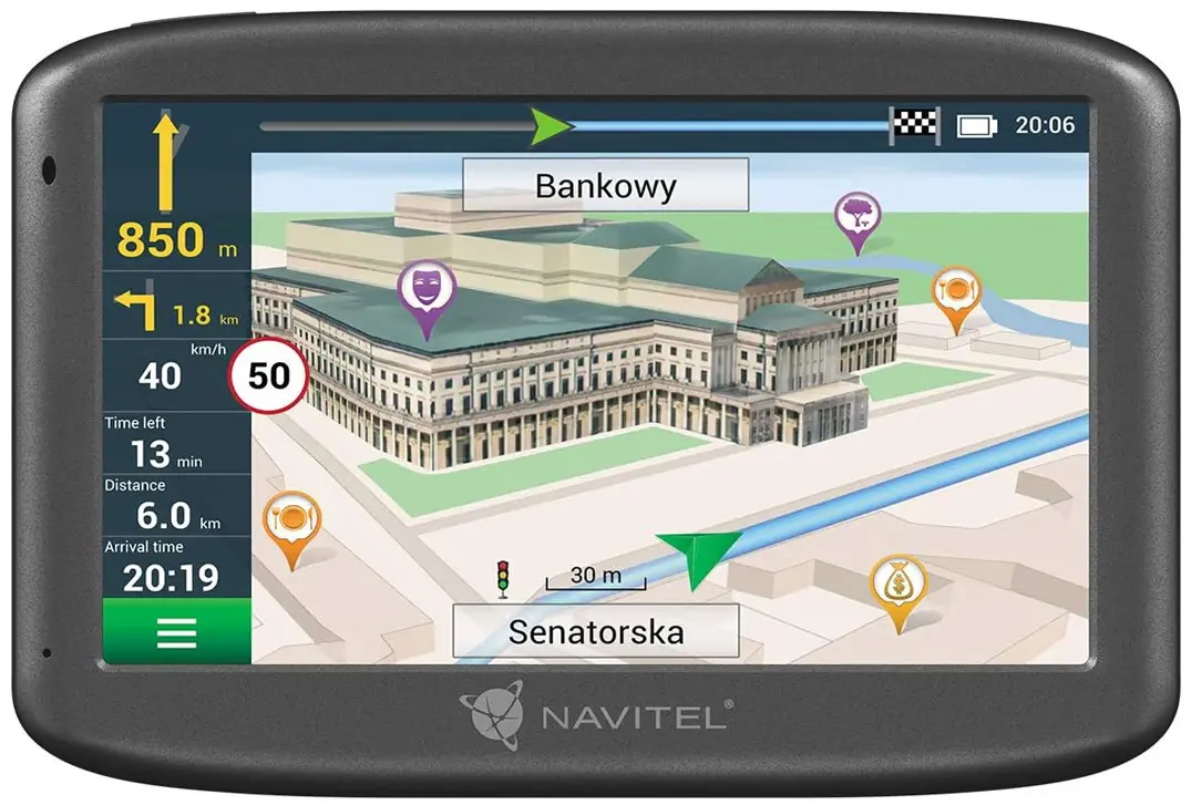 GPS Navigator Navitel E505 Magnetic (Black)