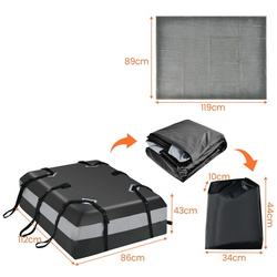 Cutie portbagaj auto Costway AT6117HS (Black/Grey) Thumb