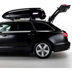 Автомобильный бокс Modula Travel 460 (Glossy Black) Thumb