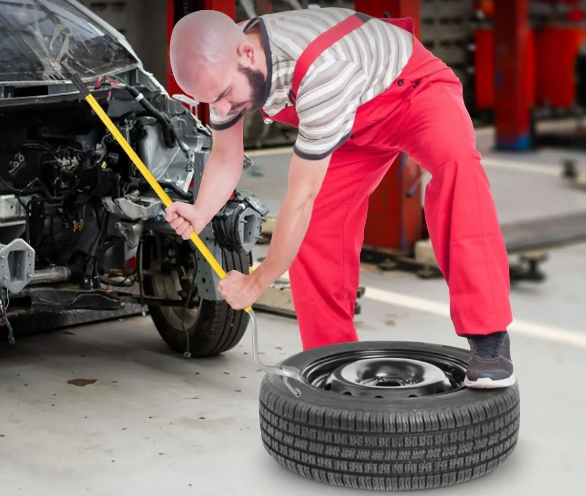 Kit de montare anvelope Costway AT5751YE