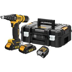 Pistol pentru nituit cu acumulator DeWALT DCF403D2GT Set