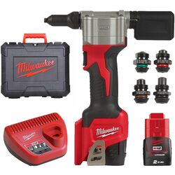 Pistol pentru nituit cu acumulator Milwaukee M12 BPRT-201X