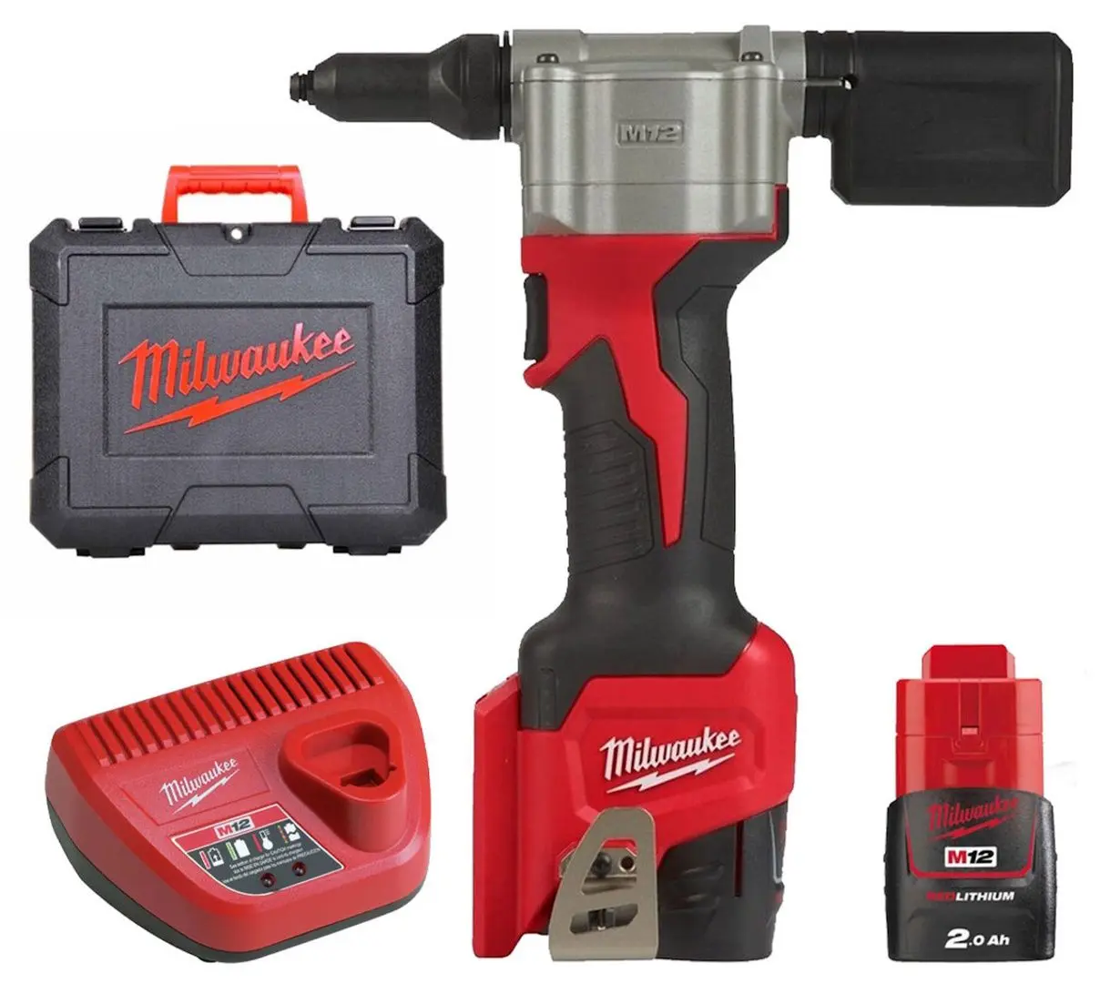 Pistol pentru nituit cu acumulator Milwaukee M12 BPRT-201X