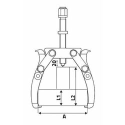 Съемник подшипников Total THTGP346 Thumb