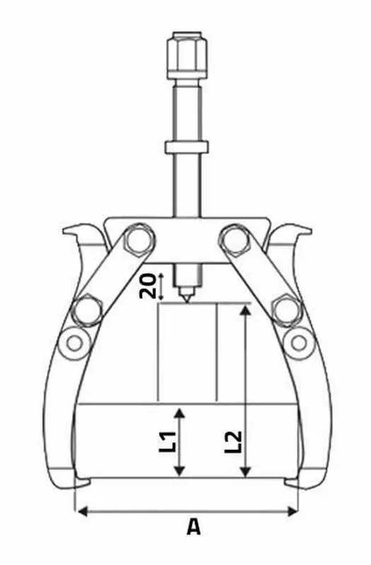 Съемник подшипников Total THTGP346 - 3