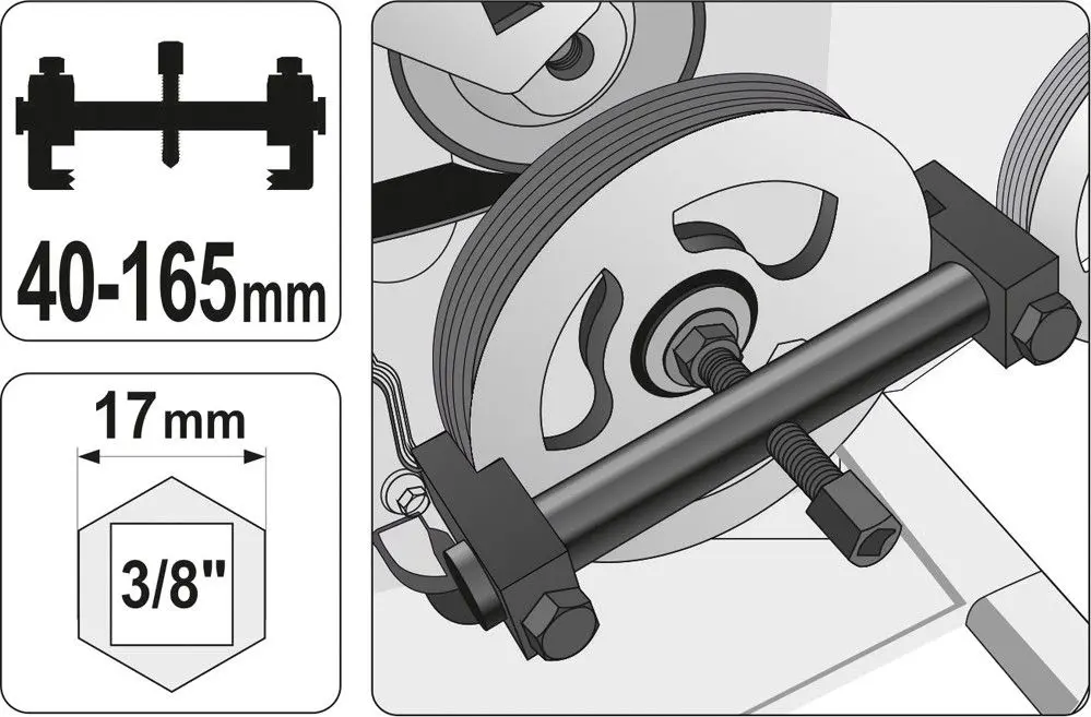 Dispozitiv extras fulie Yato 25480