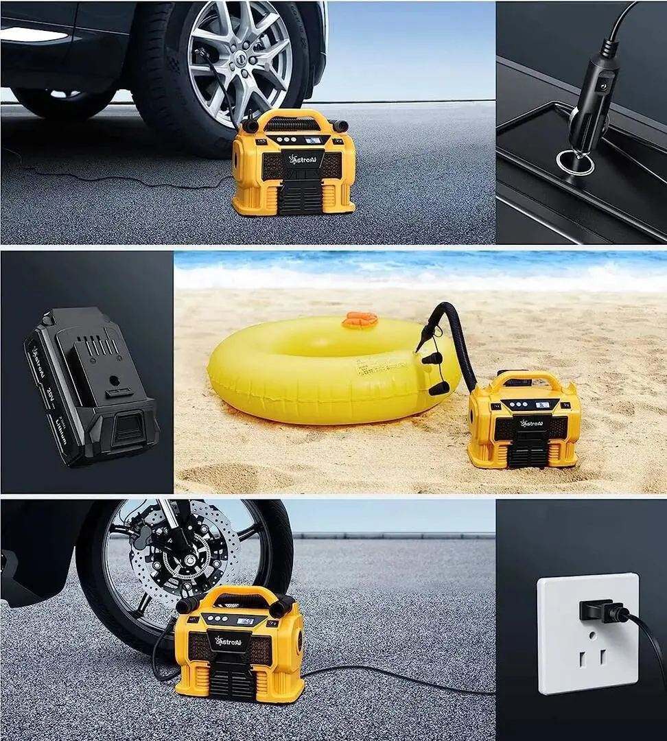 Compresor cu acumulator AstroAI 3PLYE (Yellow/Black)