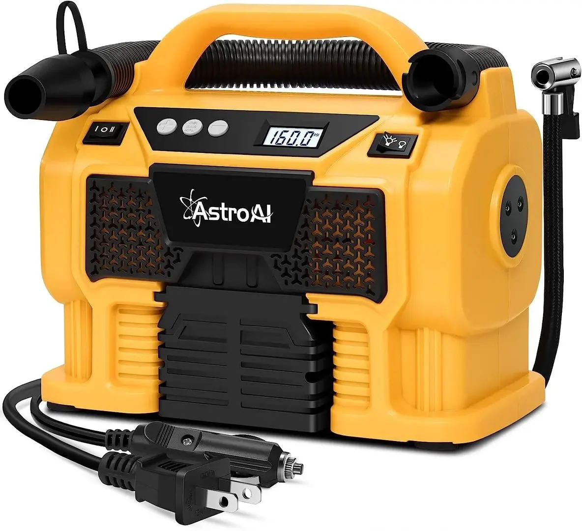 Compresor cu acumulator AstroAI 3PLYE (Yellow/Black)