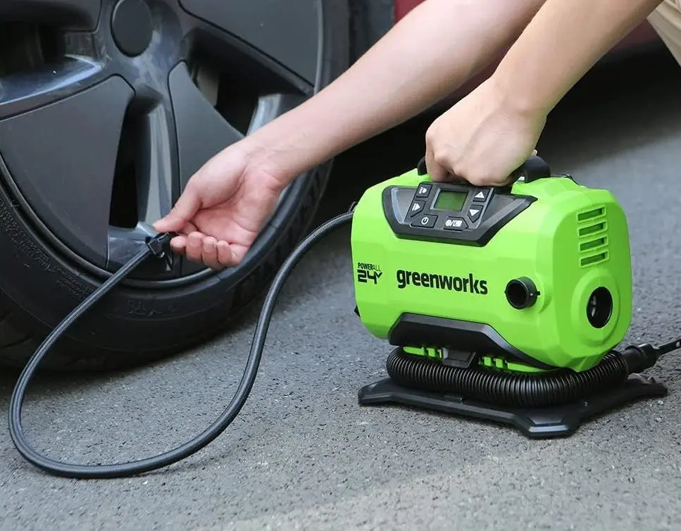 Compresor cu baterie GreenWorks G24IN (Green/Black)