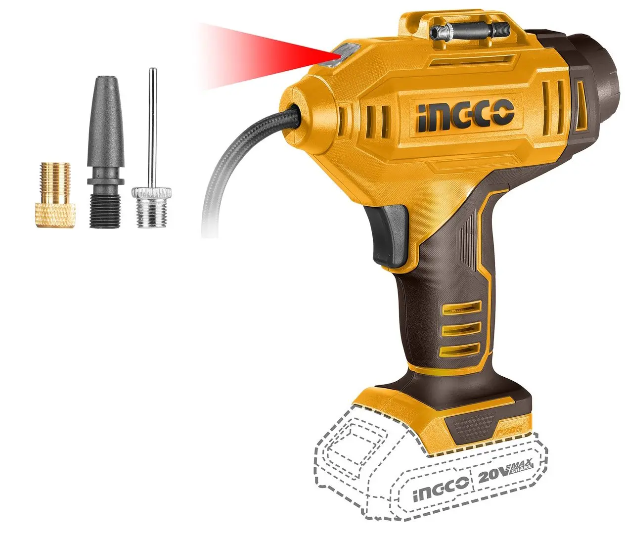 Аккумуляторный компрессор Ingco Standard CACLI2018