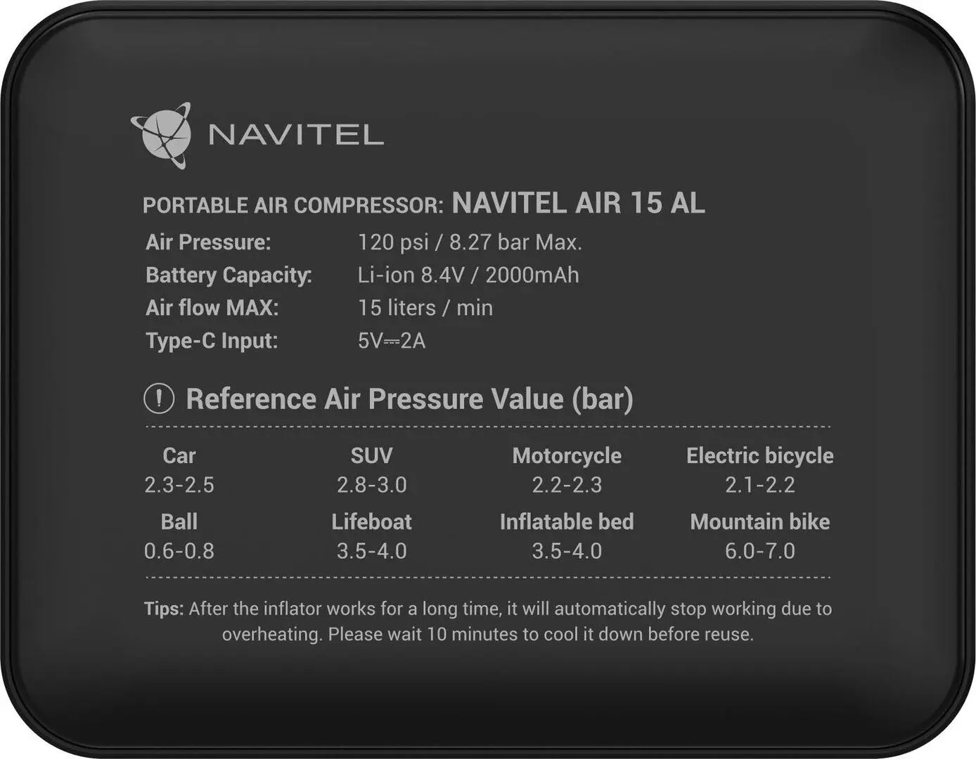 Компрессор Navitel Air 15 AL