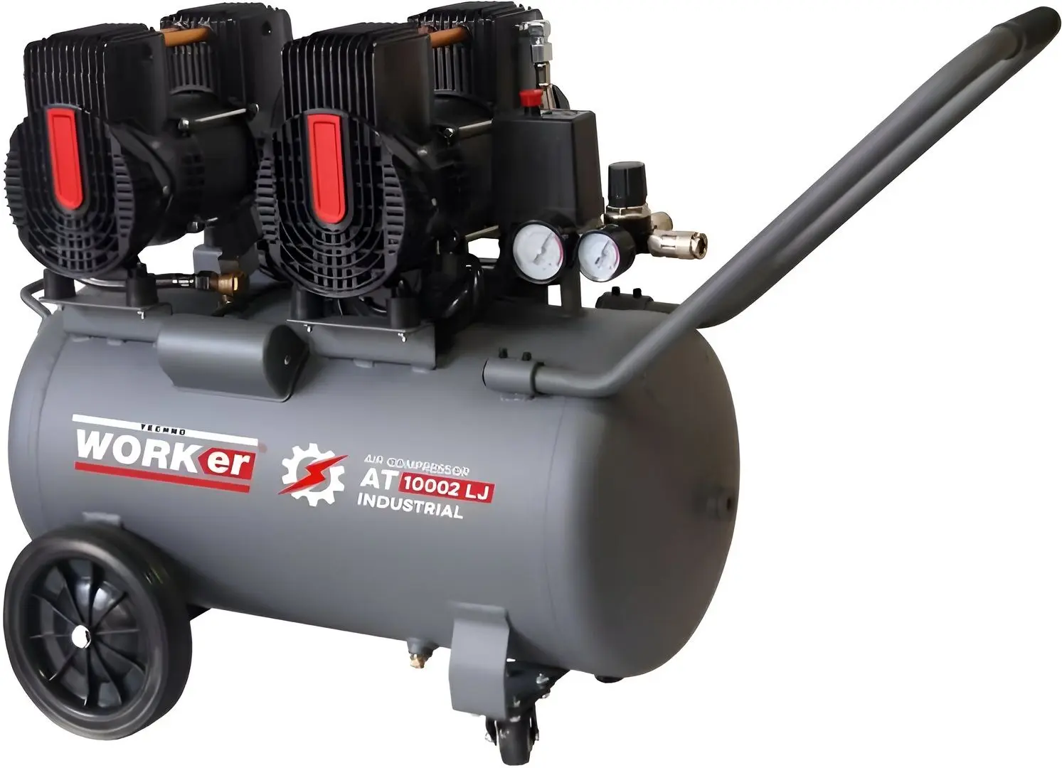 Воздушный компрессор Technoworker AT 10002LJ (Black/Grey)