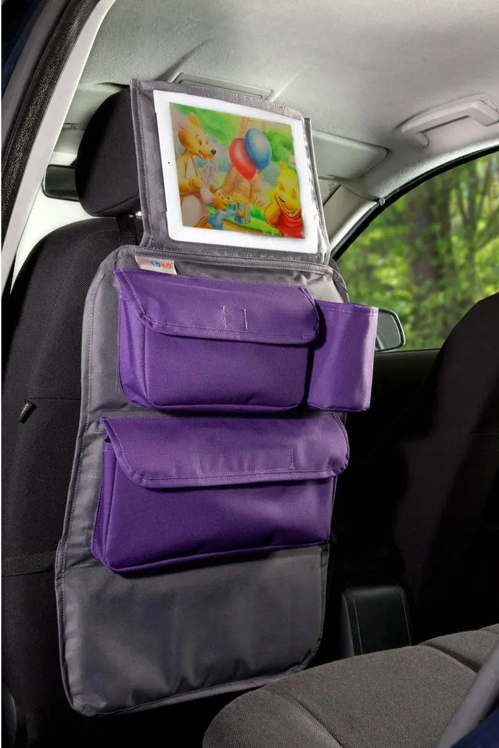 Organizator auto pentru scaun Tuloko TL002 (Grey/Purple)