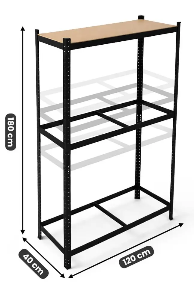 Raft pentru anvelope Akord 120x40x180 (Black) - 4