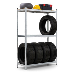Стеллаж для шин Akord 120x40x180 (Silver)