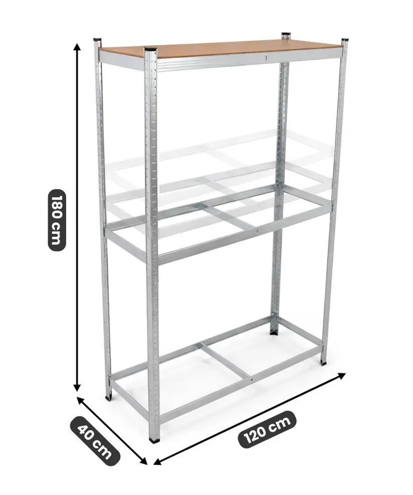 Raft pentru anvelope Akord 120x40x180 (Silver) - 4