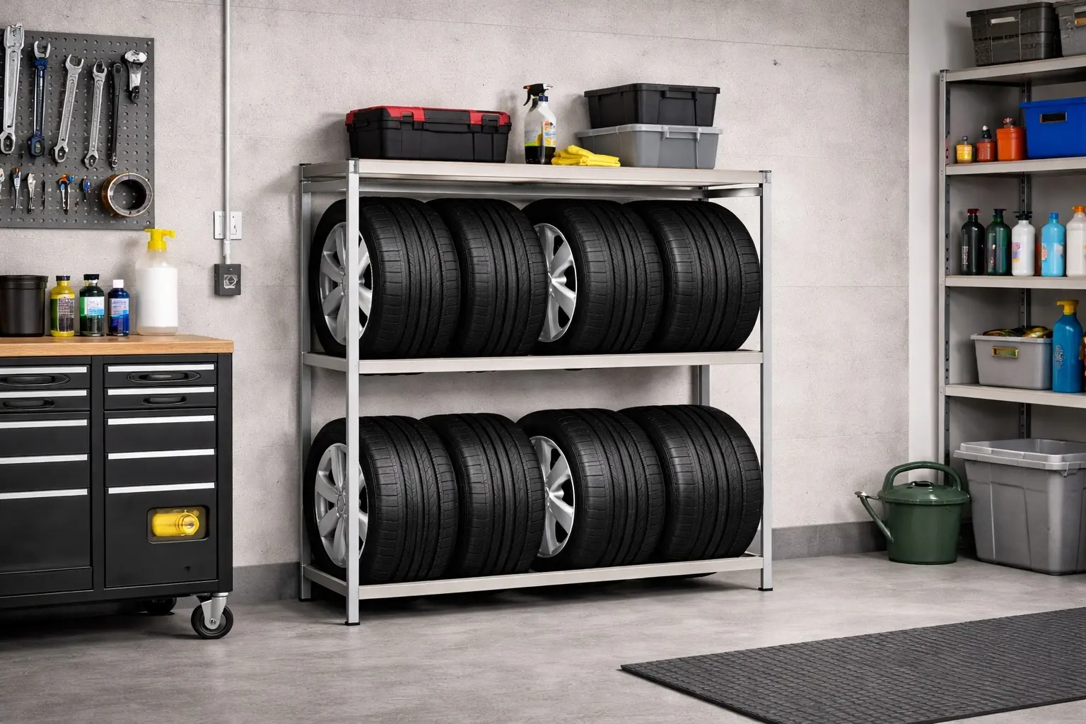 Стеллаж для шин Chomik REA5219 (Silver)