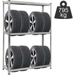 Raft pentru anvelope Costway TL33083 (Silver) Thumb