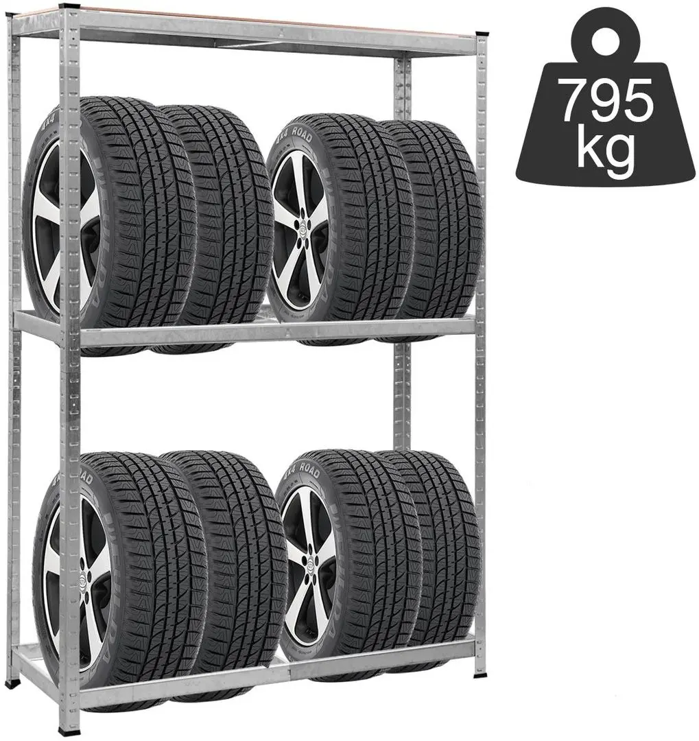 Raft pentru anvelope Costway TL33083 (Silver)