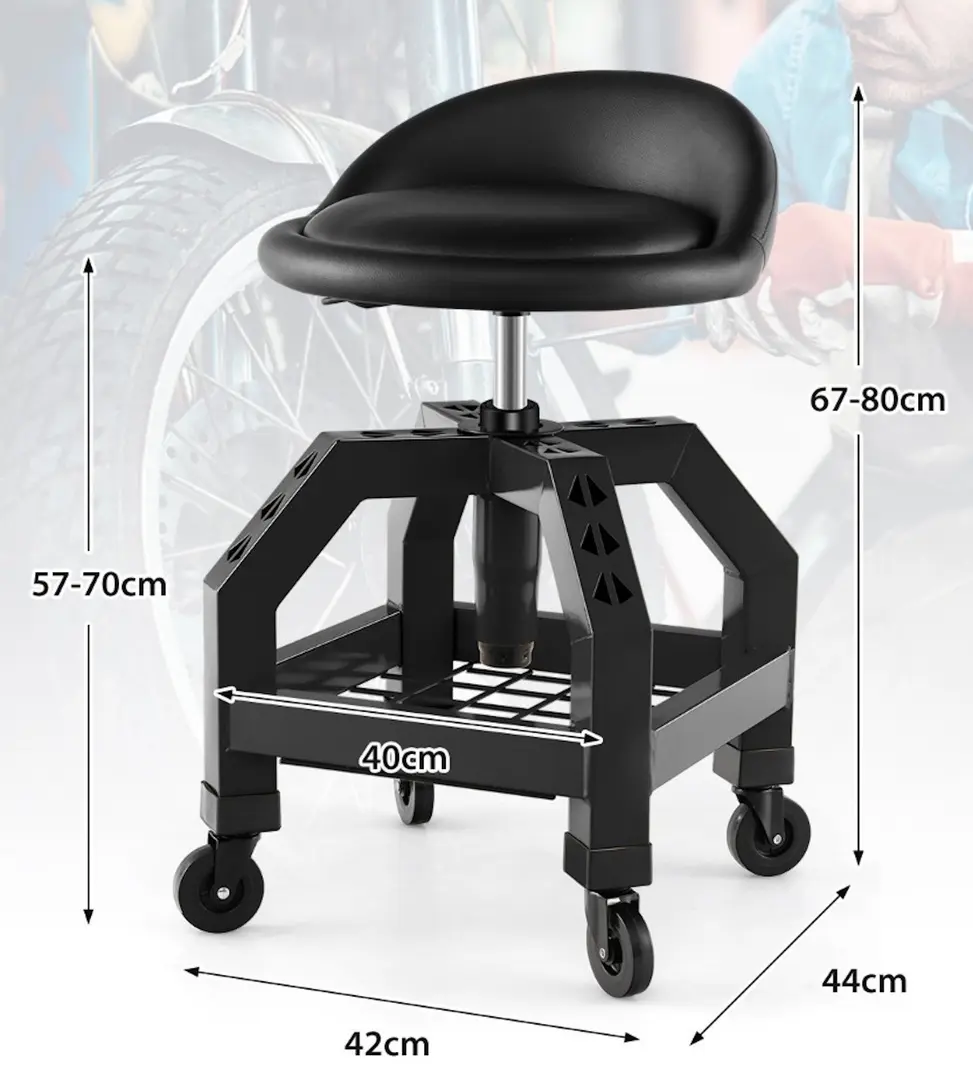 Табурет для автосервиса Costway AU10017BK (Black)