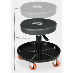 Taburet de atelier Homcom C20-053V00BK (Black) Thumb