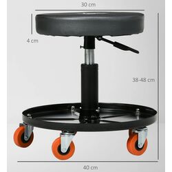 Taburet de atelier Homcom C20-053V00BK (Black) Thumb