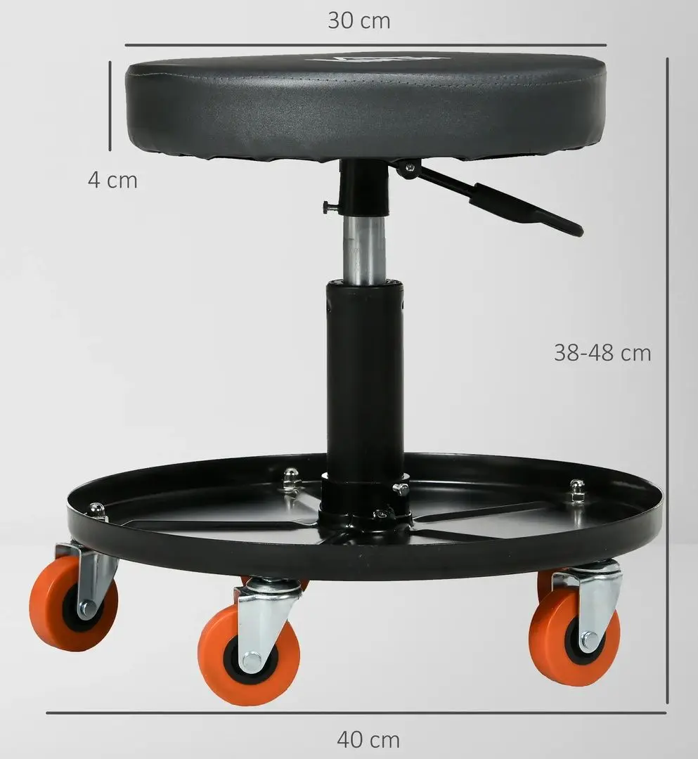 Taburet de atelier Homcom C20-053V00BK (Black)