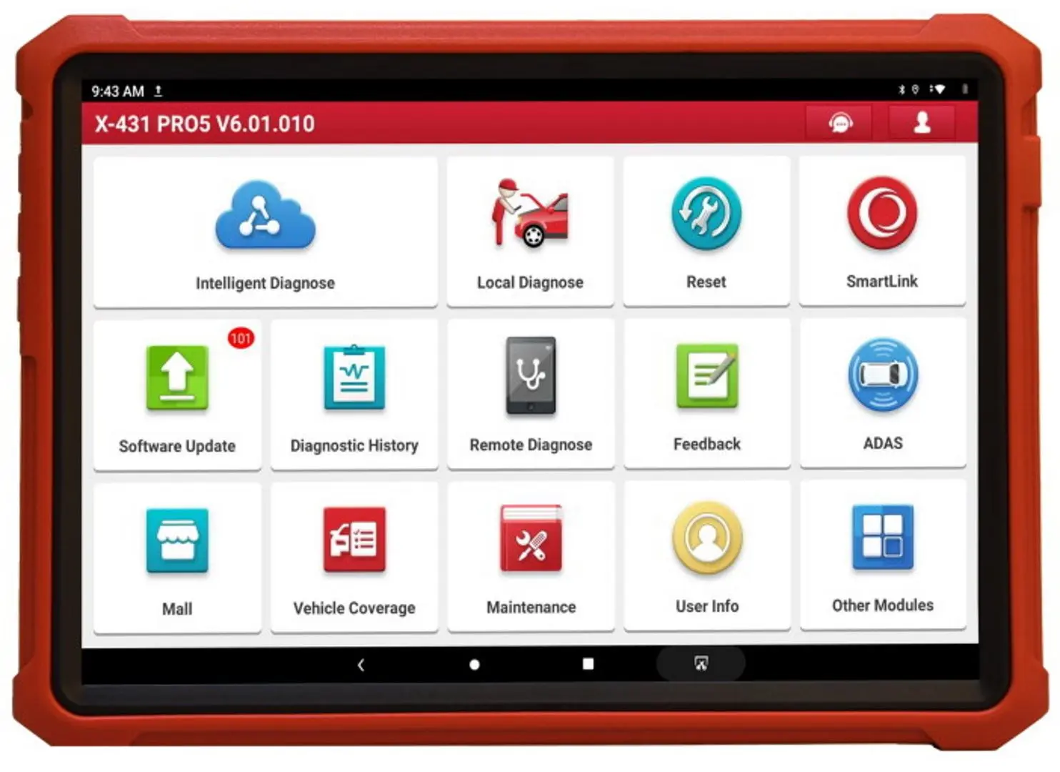 Scaner diagnostic Launch X-431 PRO3 HDIII V4.0 (Red)