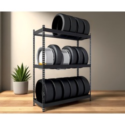 Стеллаж для колес Metkas Titan TSK16823120503A 168х120х50cm (Anthracite)