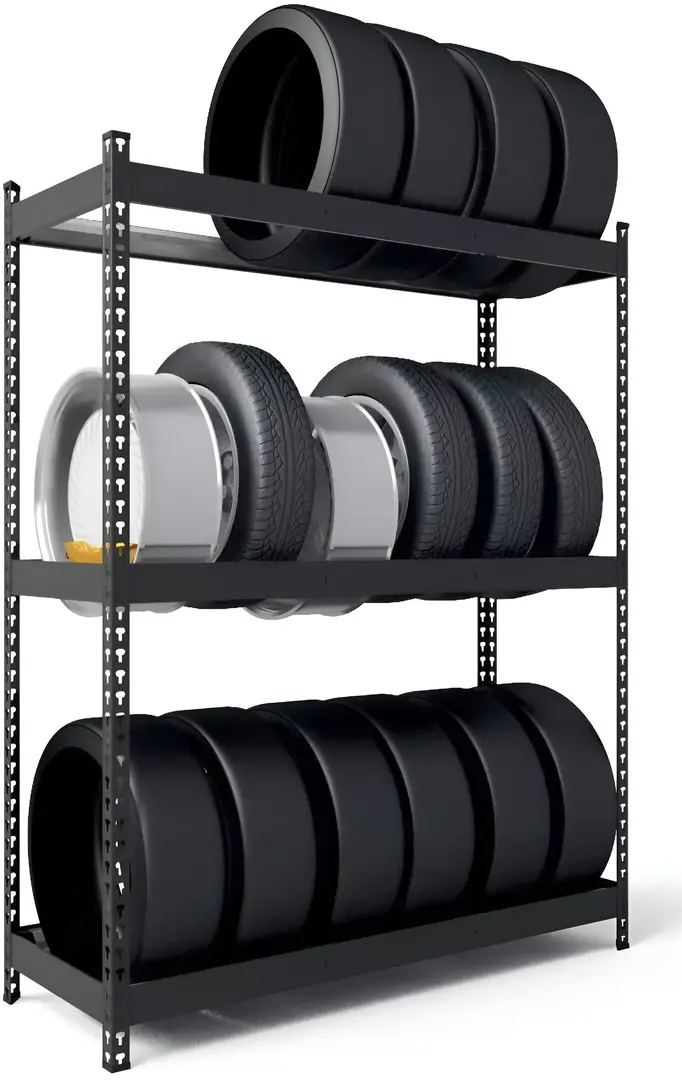 Стеллаж для колес Metkas Titan TSK16823120503A 168х120х50cm (Anthracite) - 2