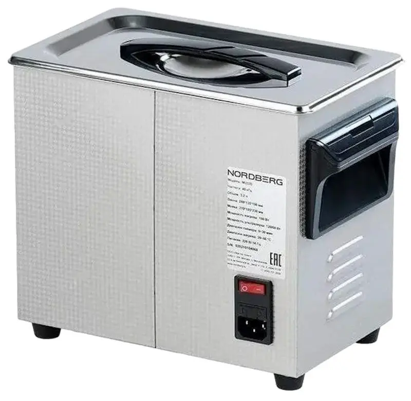 Masina de curatit cu ultrasunete si incalzire Nordberg NU32D (Silver)