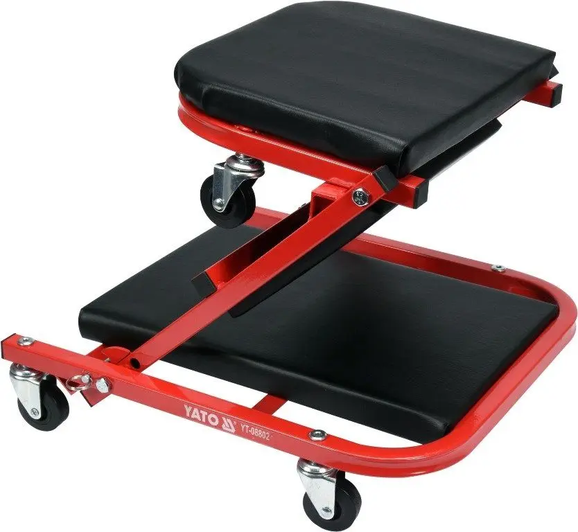 Лежак подкатной 2в1 Yato YT-08802 (Red/Black)
