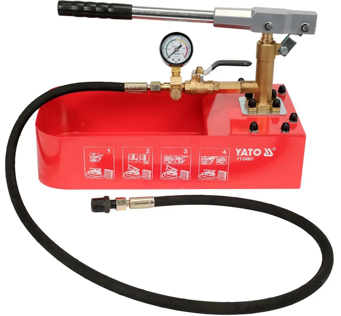 Pompa manuala pentru testare presiune Yato YT-24801 - 2