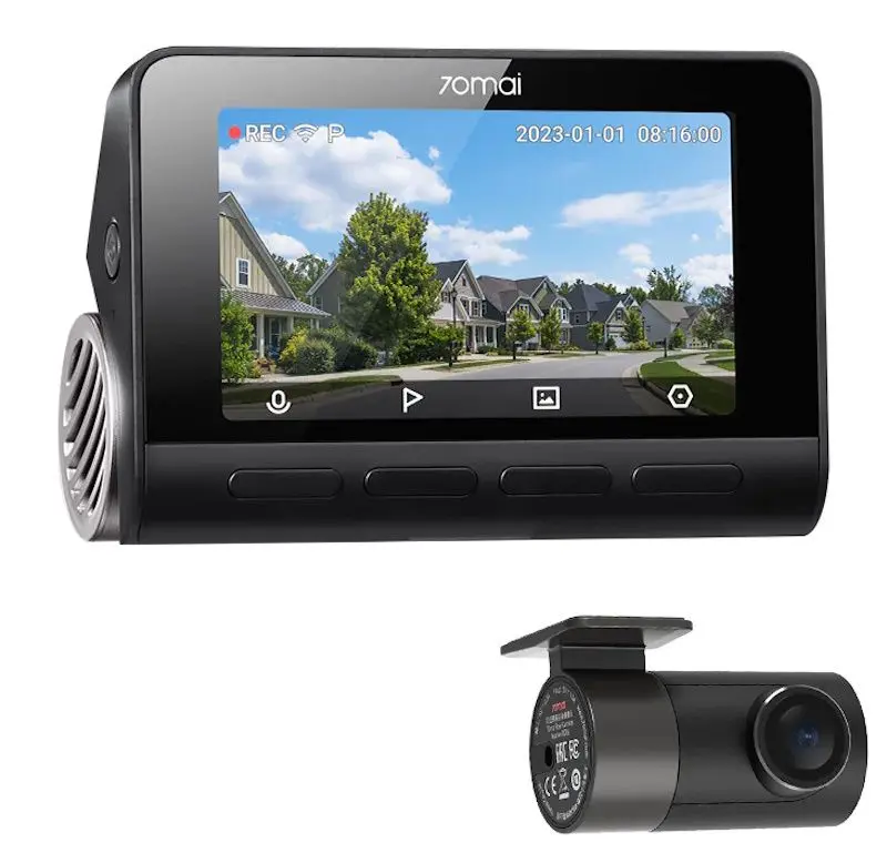 Видеорегистратор 70mai Dash Cam 4K A800S + Rear Cam RC06 (Black) - 9