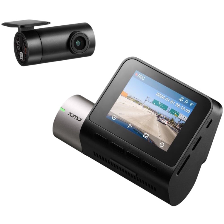 Videoregistrator 70Mai Dash Cam A510 + Rear Cam RC11 (Black)