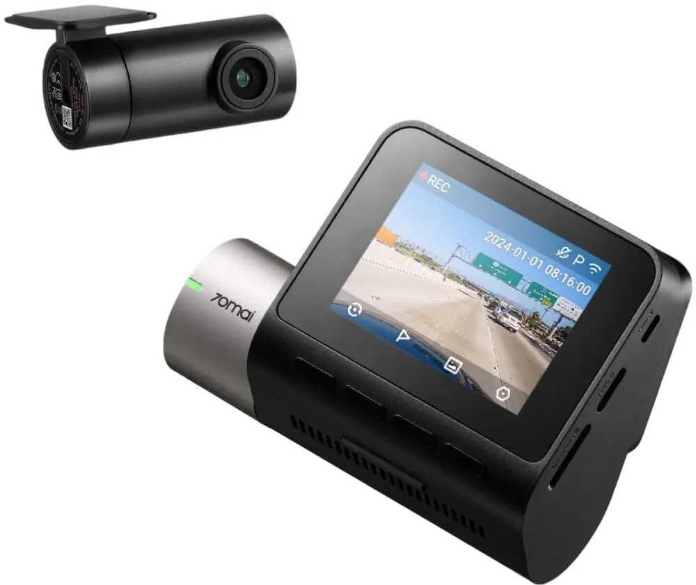 Videoregistrator 70Mai Dash Cam A510 + Rear Cam RC11 (Black)