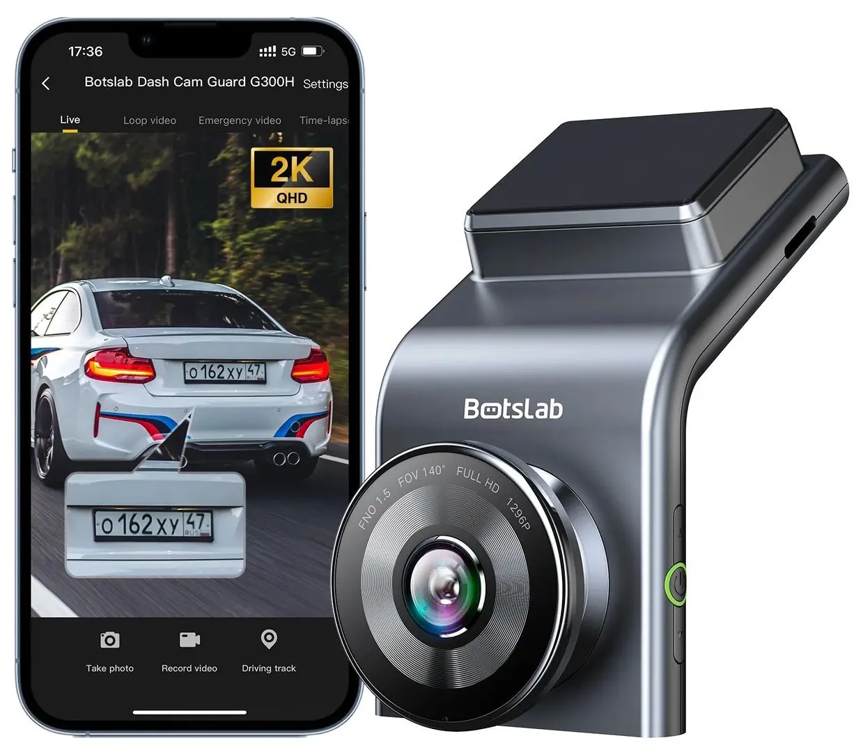 Видеорегистратор Botslab G300H Pro (Grey) - 3