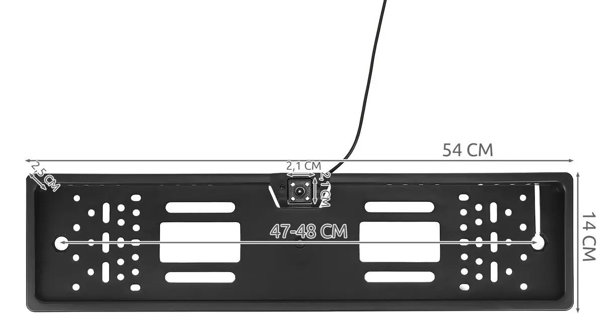 Camera de vedere in spate Iso Trade 8828 (Black) - 3