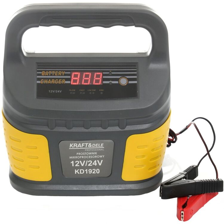 Микропроцессорное зарядное устройство Kraft&Dele Professional KD1920 (Grey/Yellow)