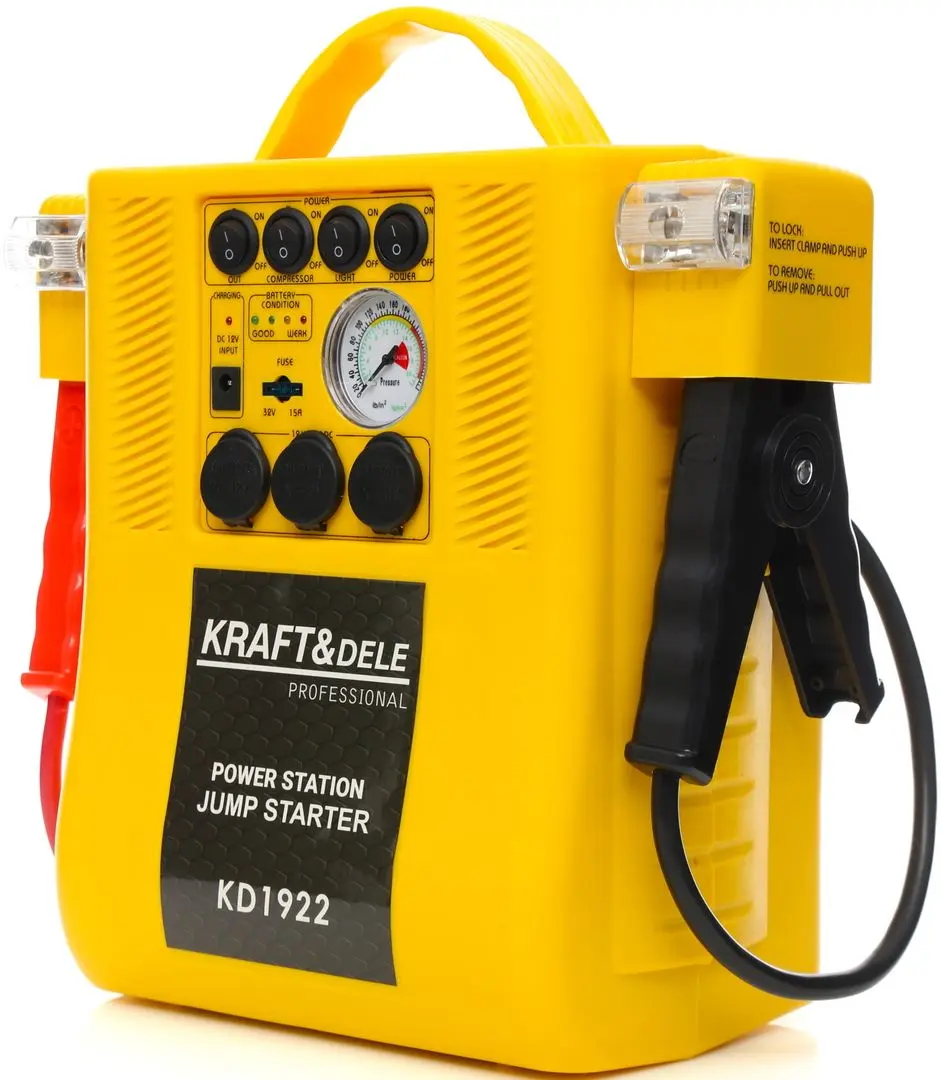 Пусковое устройство 4в1 Kraft&Dele Professional KD1922 (Yellow)