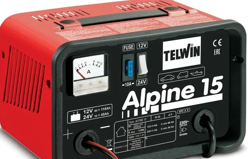 Incarcator Telwin Alpine 15 12-24V (Red/Black) - 2