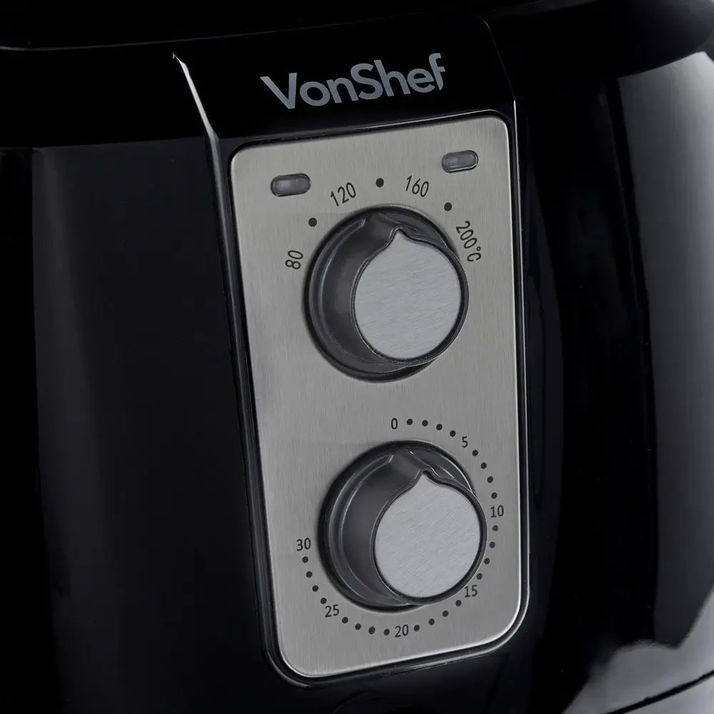 Аэрофритюрница VonShef 2000156 (Black/Silver)
