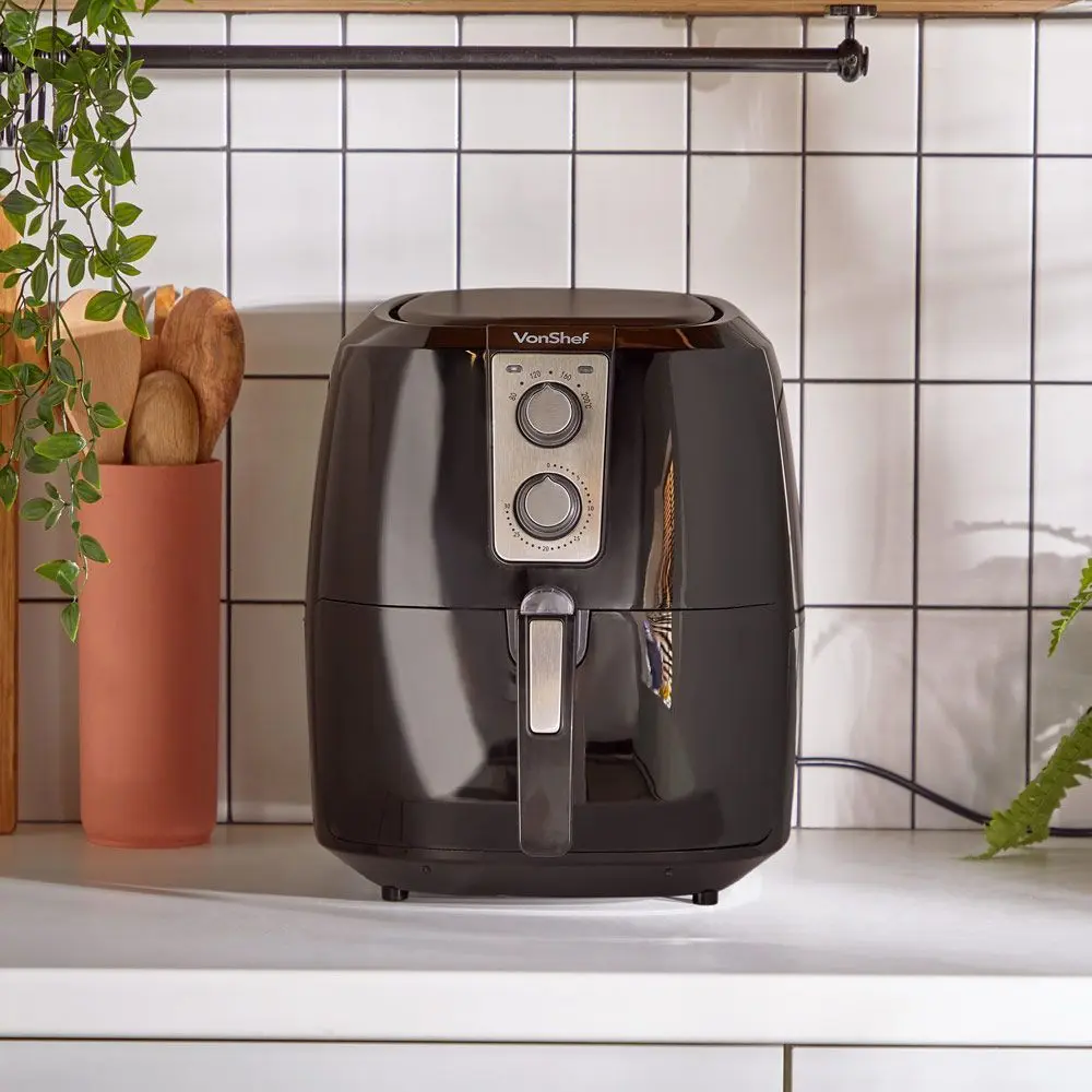 Аэрофритюрница VonShef 2000156 (Black/Silver)