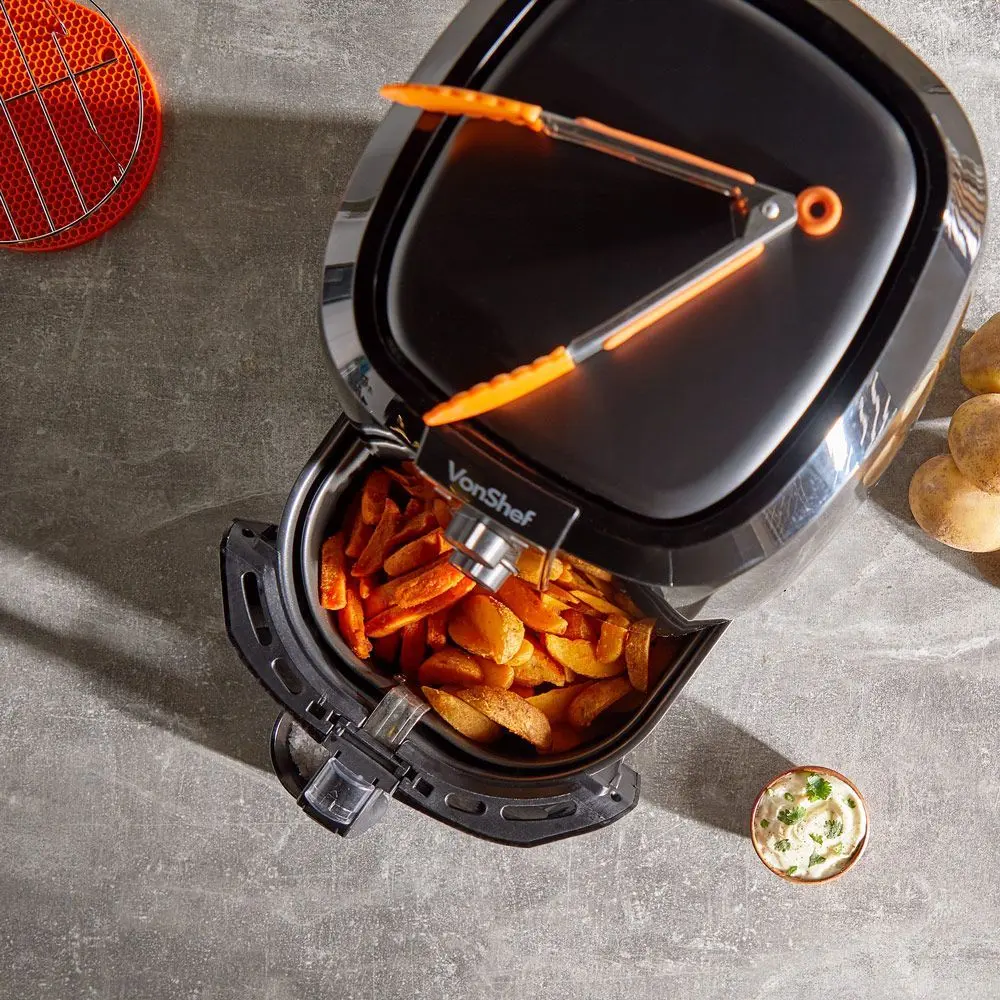 Аэрофритюрница VonShef 2000156 (Black/Silver)
