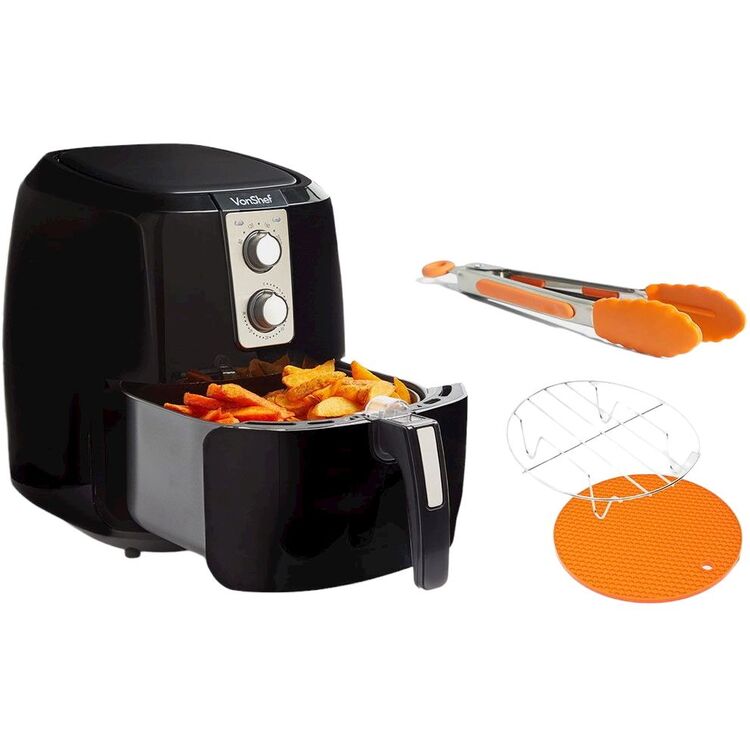 Friteuza cu aer cald VonShef 2000156 (Black/Silver)