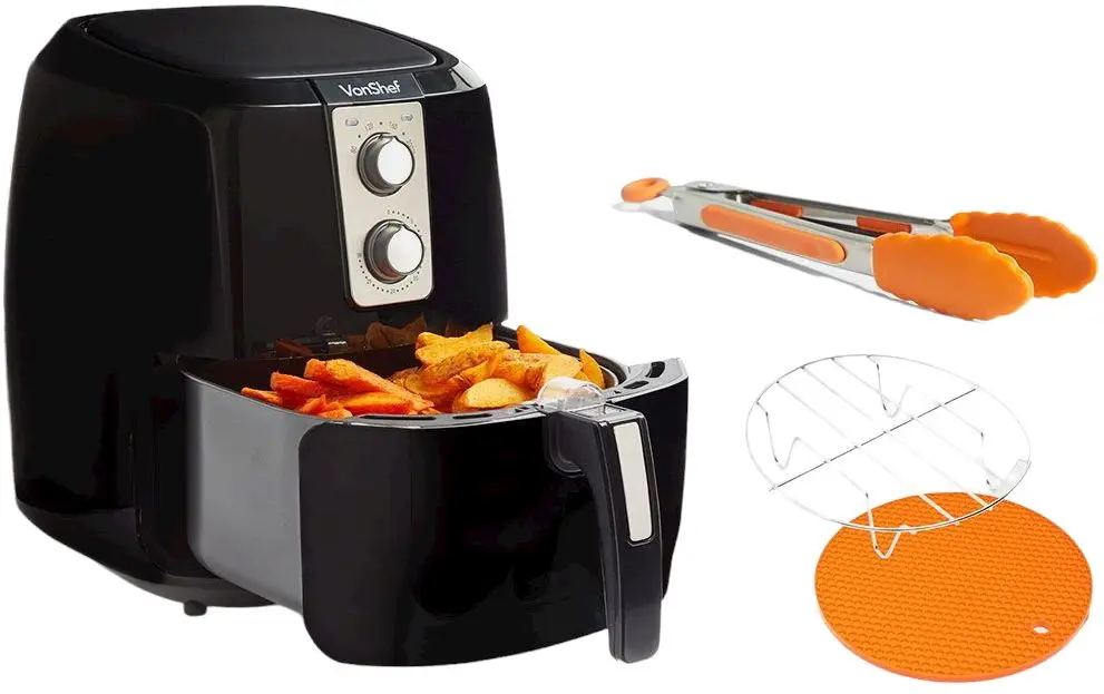 Аэрофритюрница VonShef 2000156 (Black/Silver)