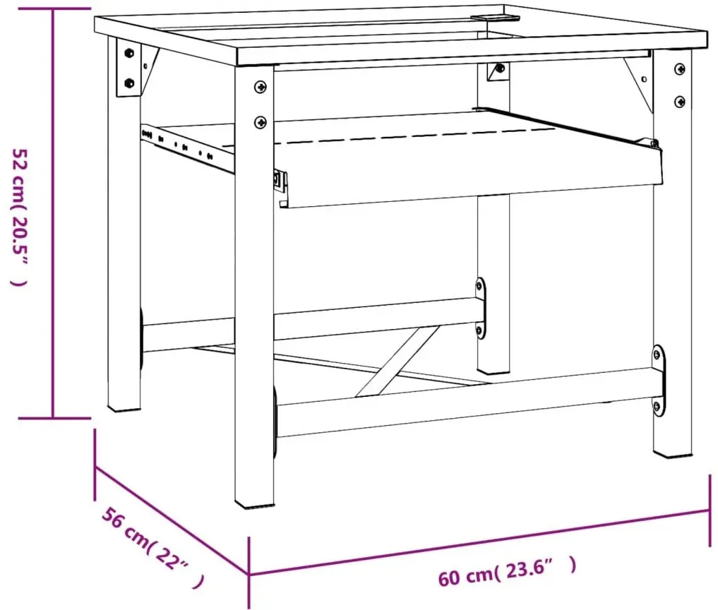 Подставка для стиральной машины VidaXL 50449 (White)