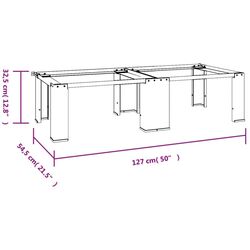 Stand pentru masina de spalat rufe VidaXL 51194 (White) Thumb